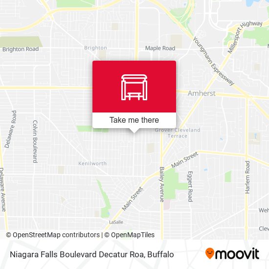 Niagara Falls Boulevard Decatur Roa map
