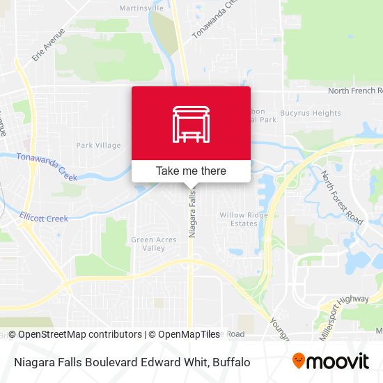 Niagara Falls Boulevard Edward Whit map