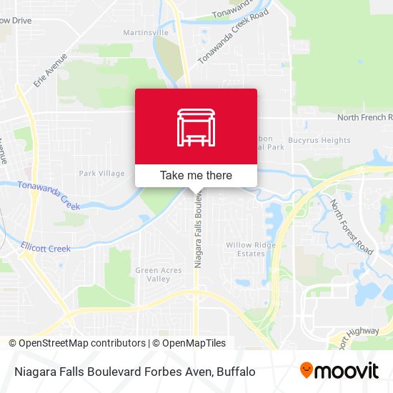 Niagara Falls Boulevard Forbes Aven map