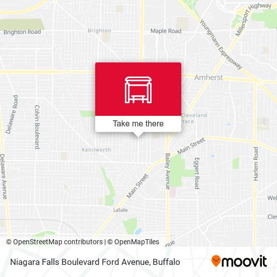 Mapa de Niagara Falls Boulevard Ford Avenue