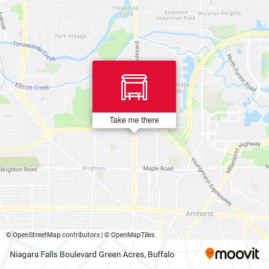 Mapa de Niagara Falls Boulevard Green Acres
