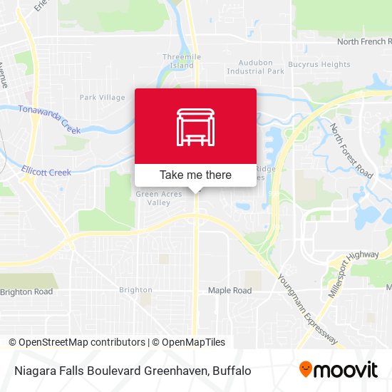 Niagara Falls Boulevard Greenhaven map
