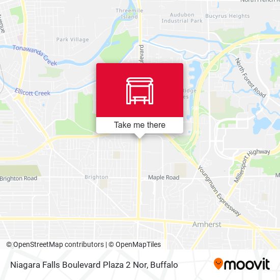 Niagara Falls Boulevard Plaza 2 Nor map
