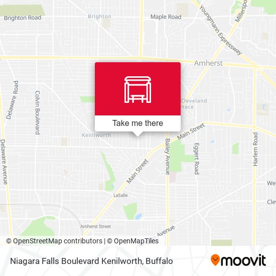 Niagara Falls Boulevard Kenilworth map