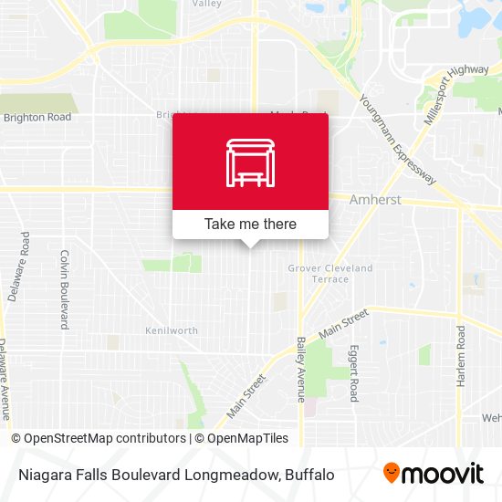 Niagara Falls Boulevard Longmeadow map