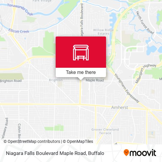 Niagara Falls Boulevard Maple Road map
