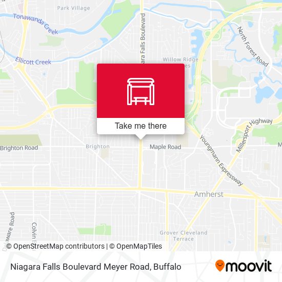 Mapa de Niagara Falls Boulevard Meyer Road
