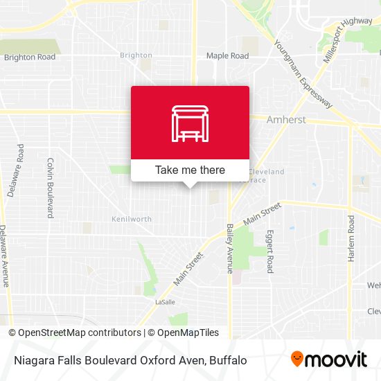 Niagara Falls Boulevard Oxford Aven map