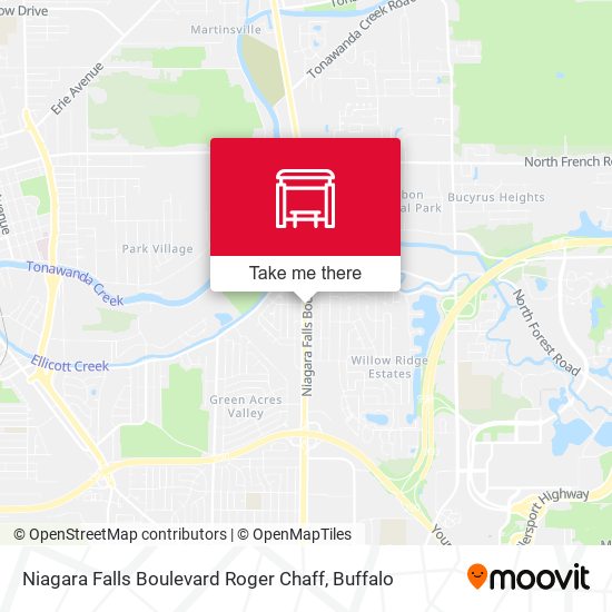 Niagara Falls Boulevard Roger Chaff map