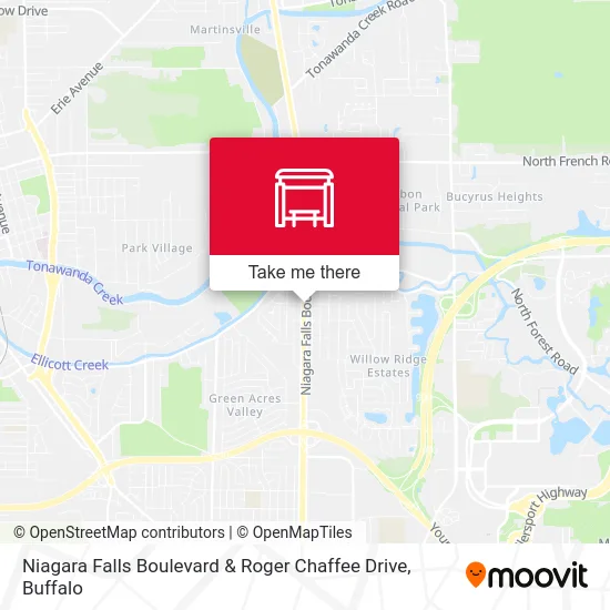 Niagara Falls Boulevard & Roger Chaffee Drive map