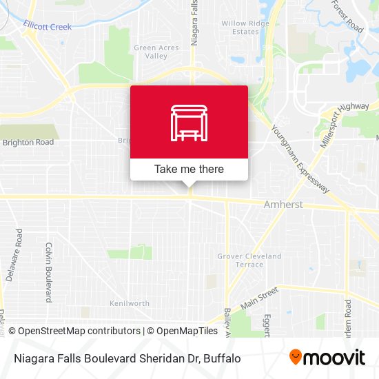 Niagara Falls Boulevard Sheridan Dr map