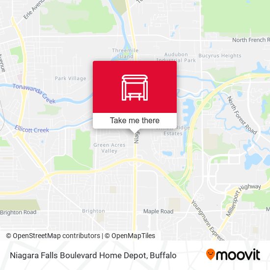 Mapa de Niagara Falls Boulevard Home Depot