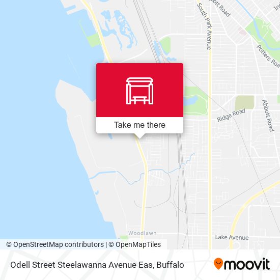 Mapa de Odell Street Steelawanna Avenue Eas