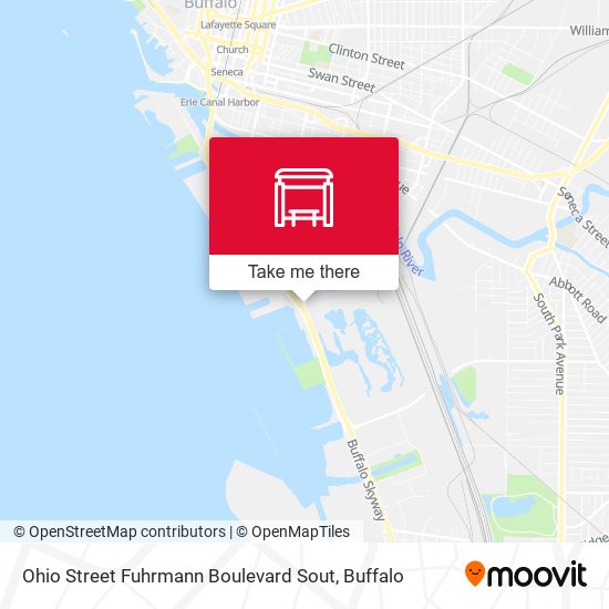 Ohio Street Fuhrmann Boulevard Sout map