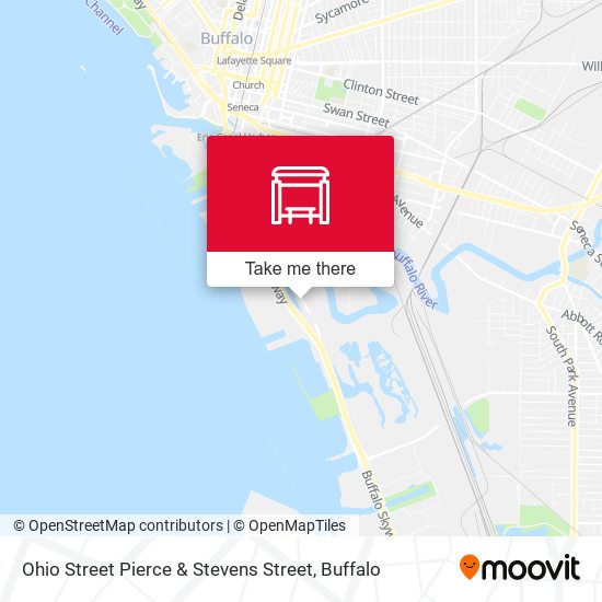 Ohio Street Pierce & Stevens Street map