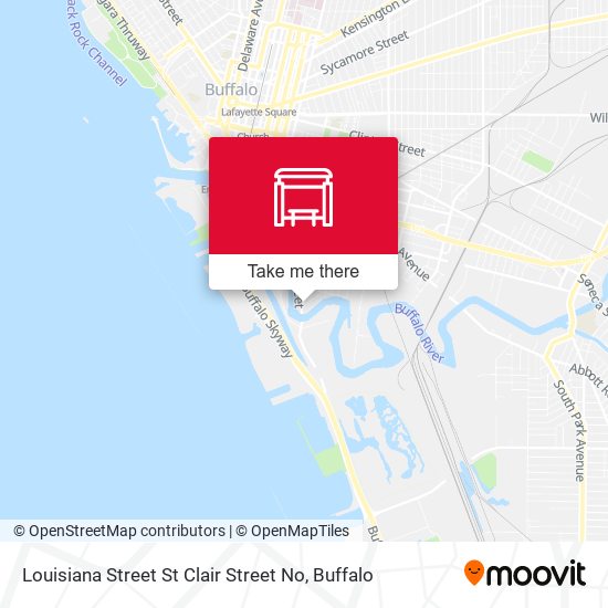 Mapa de Louisiana Street St Clair Street No