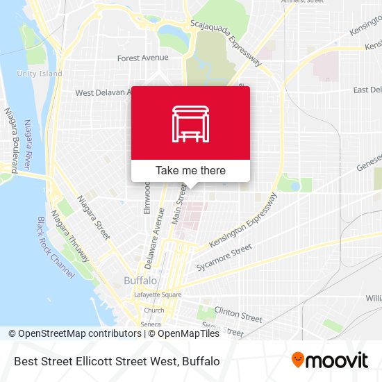 Mapa de Best Street Ellicott Street West