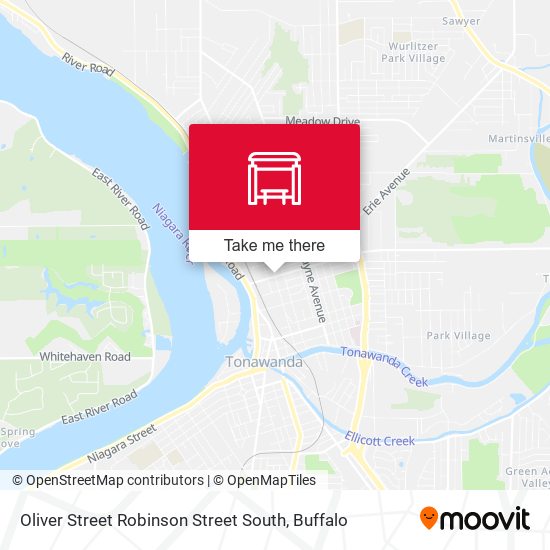 Mapa de Oliver Street Robinson Street South