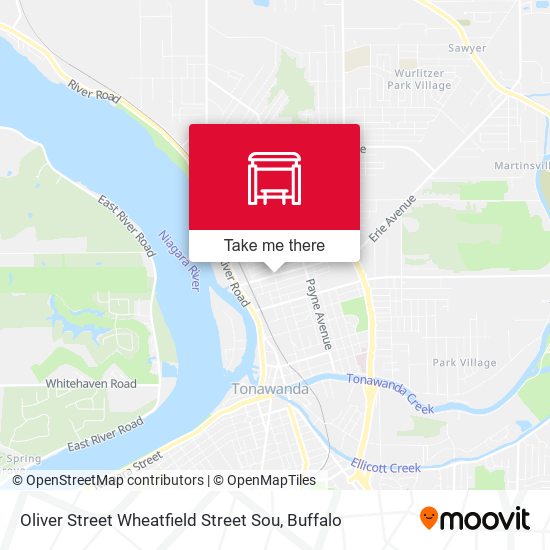 Mapa de Oliver Street Wheatfield Street Sou