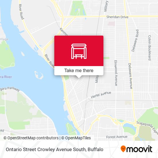 Ontario Street Crowley Avenue South map