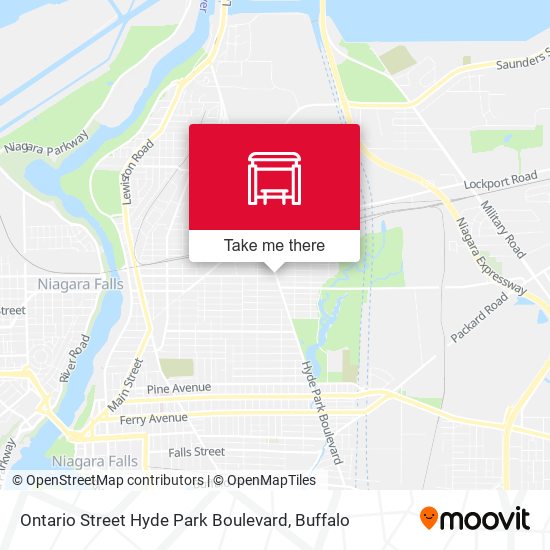 Mapa de Ontario Street Hyde Park Boulevard