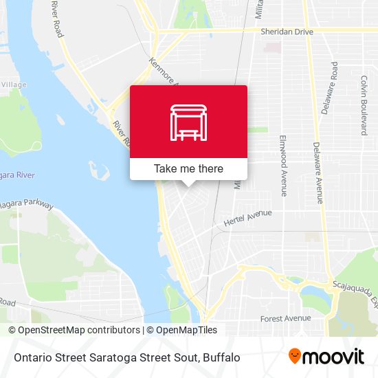 Ontario Street Saratoga Street Sout map