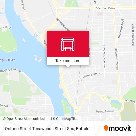 Ontario Street Tonawanda Street Sou map