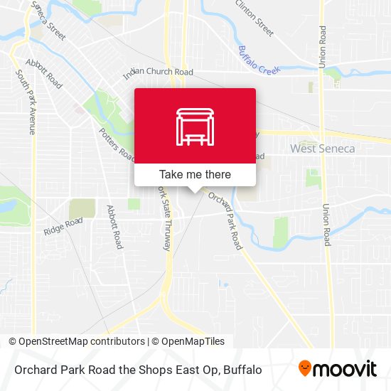 Orchard Park Road the Shops East Op map