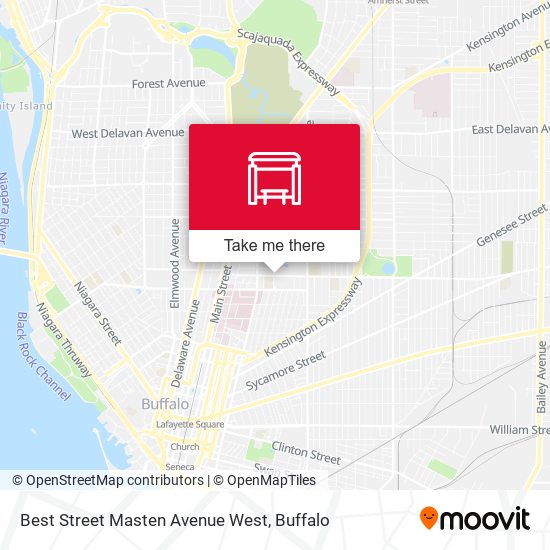 Best Street Masten Avenue West map