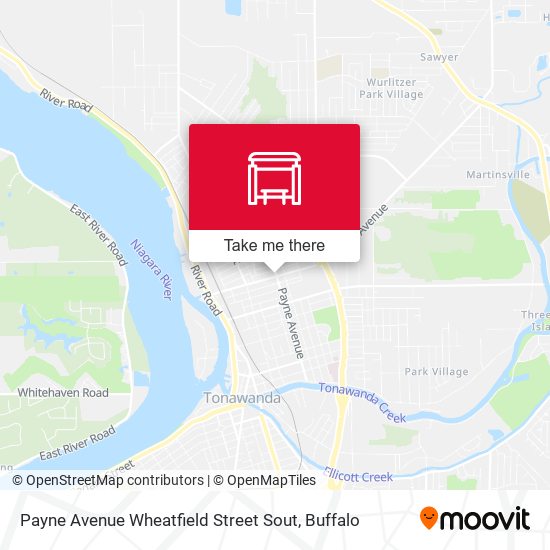 Payne Avenue Wheatfield Street Sout map
