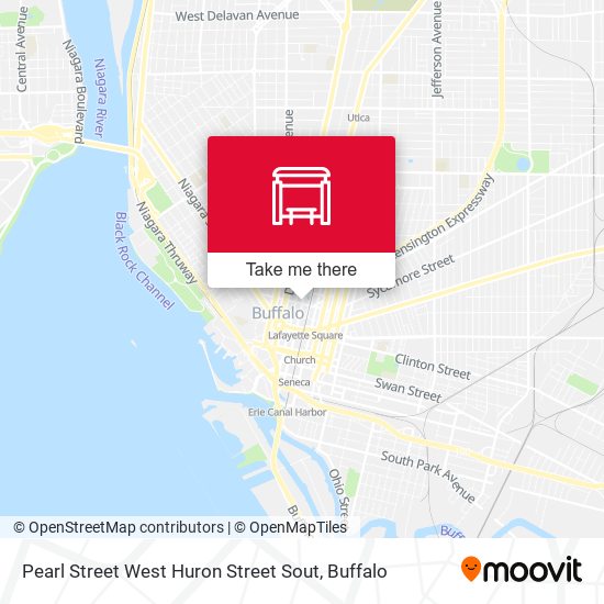 Pearl Street West Huron Street Sout map
