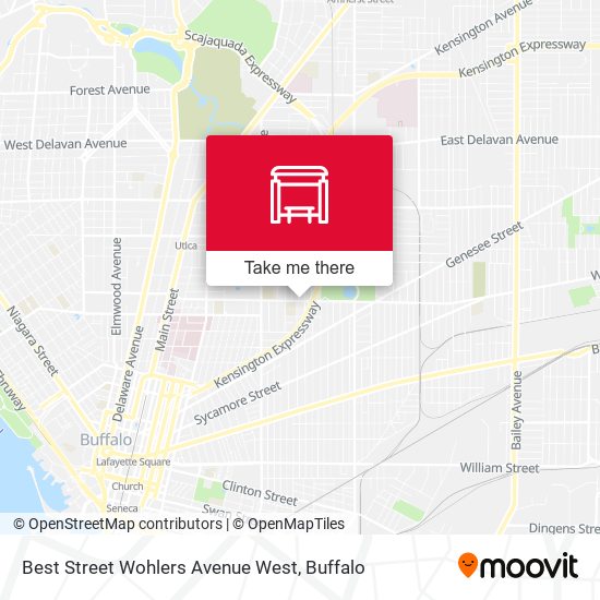 Best Street Wohlers Avenue West map