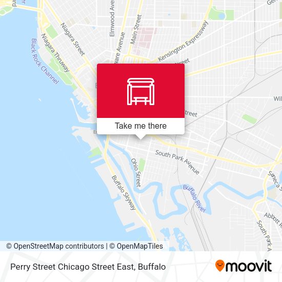 Perry Street Chicago Street East map