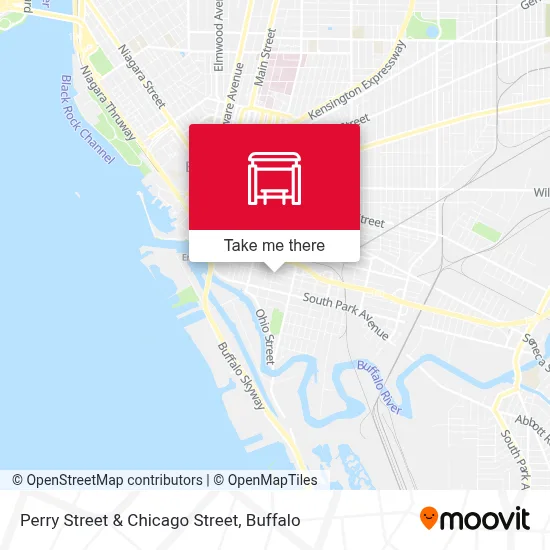 Perry Street & Chicago Street map