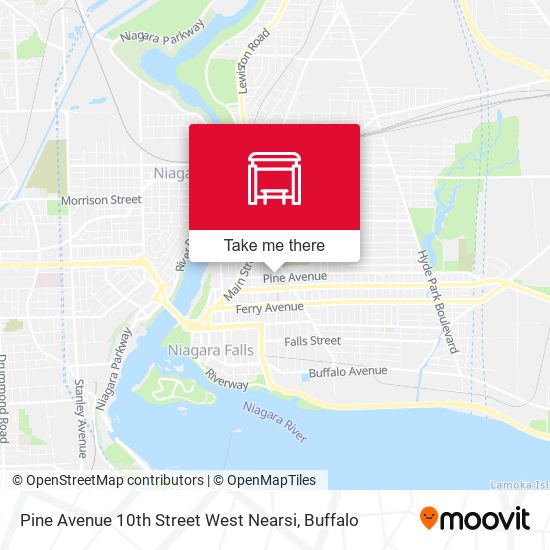 Pine Avenue 10th Street West Nearsi map
