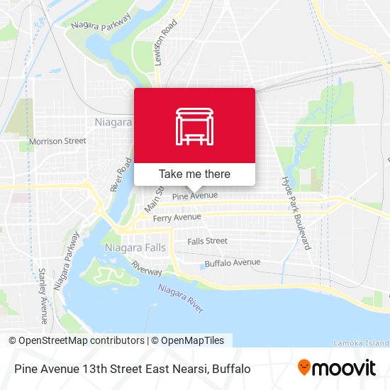 Pine Avenue 13th Street East Nearsi map