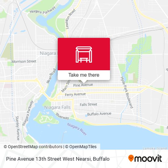 Pine Avenue 13th Street West Nearsi map