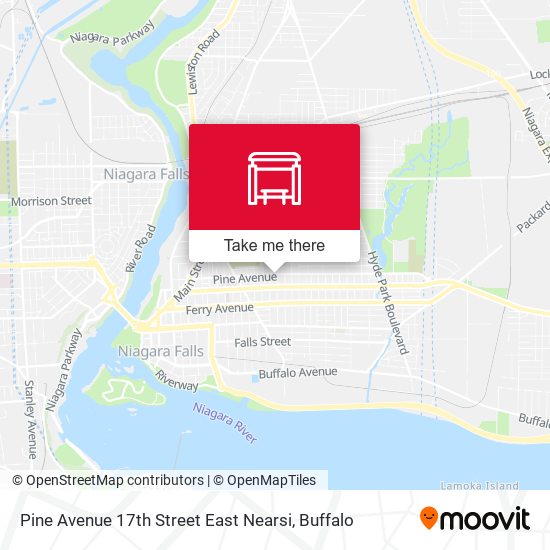 Pine Avenue 17th Street East Nearsi map