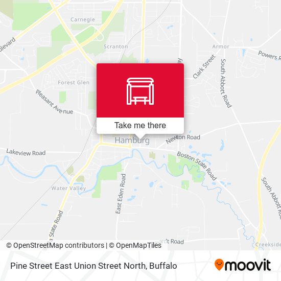 Pine Street East Union Street North map