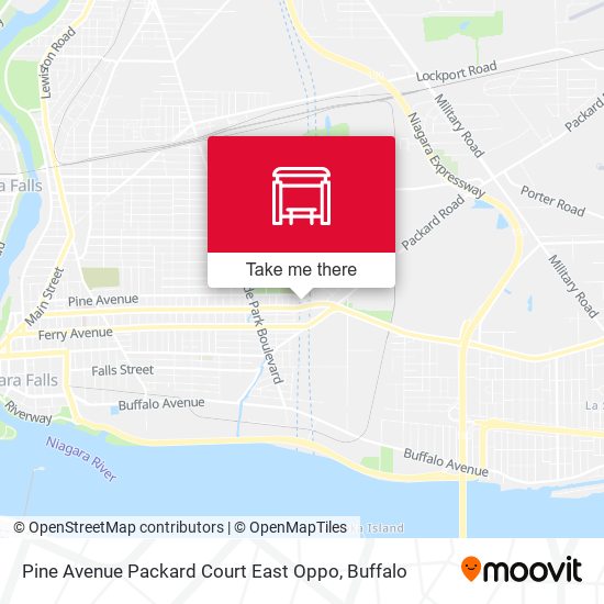 Pine Avenue Packard Court East Oppo map