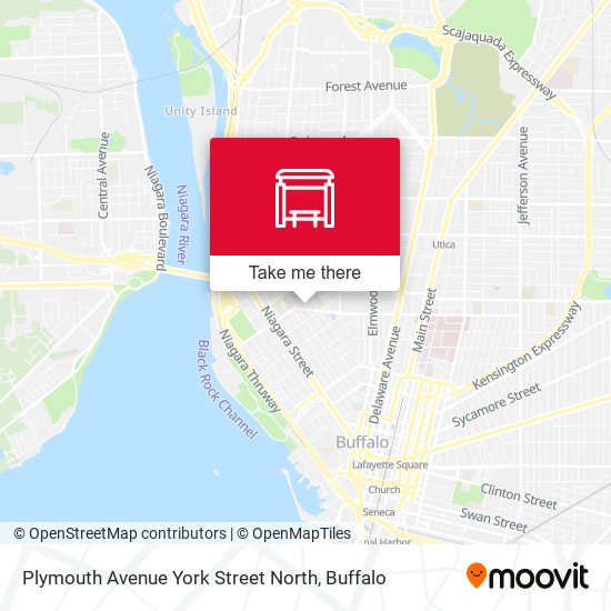 Plymouth Avenue York Street North map