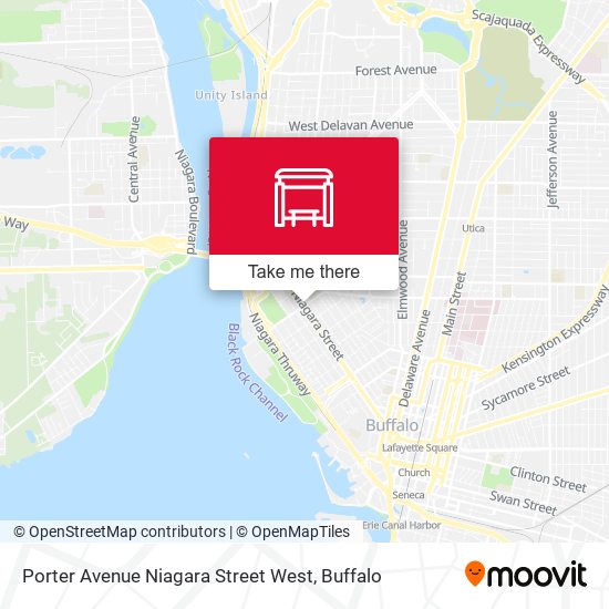 Mapa de Porter Avenue Niagara Street West