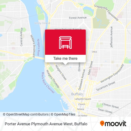 Porter Avenue Plymouth Avenue West map