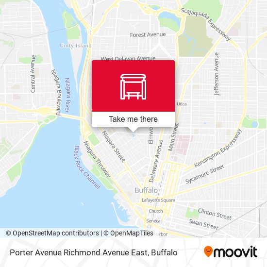 Porter Avenue Richmond Avenue East map