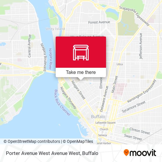 Mapa de Porter Avenue West Avenue West