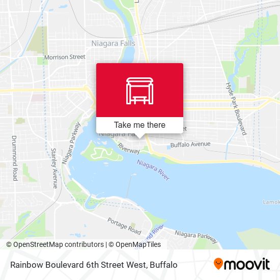 Rainbow Boulevard 6th Street West map