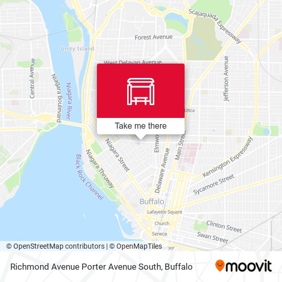Mapa de Richmond Avenue Porter Avenue South