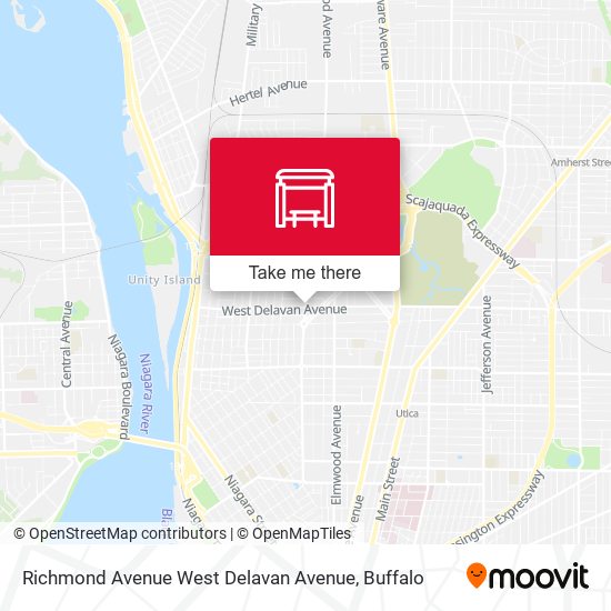 Richmond Avenue West Delavan Avenue map