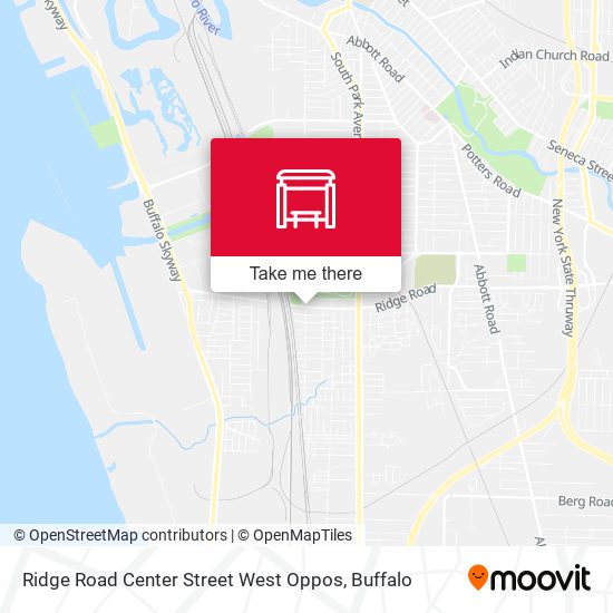 Ridge Road Center Street West Oppos map