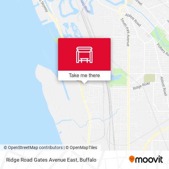 Ridge Road Gates Avenue East map